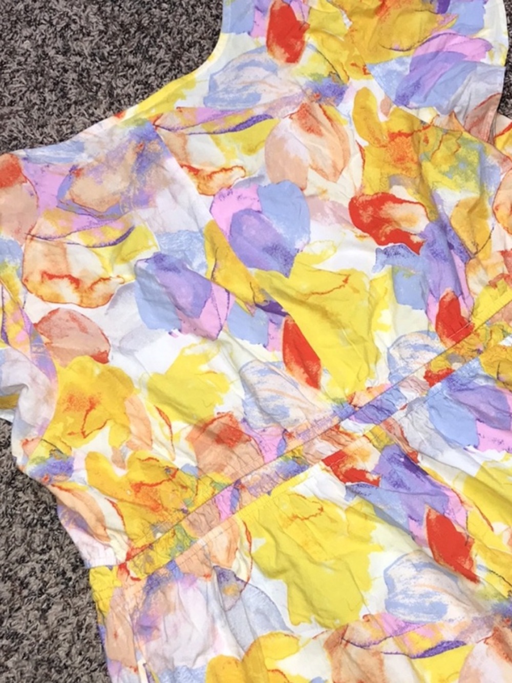 Isabel Maternity Flutter Sleeve Floral Yellow Pink Maternity Maxi Dress XS NWT - Picture 5 of 7